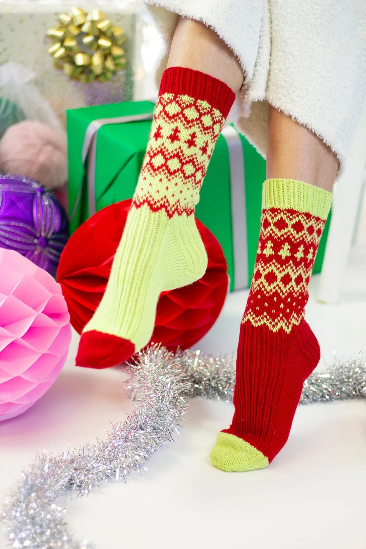 12 Days - 2022 - Holiday Elf Socks