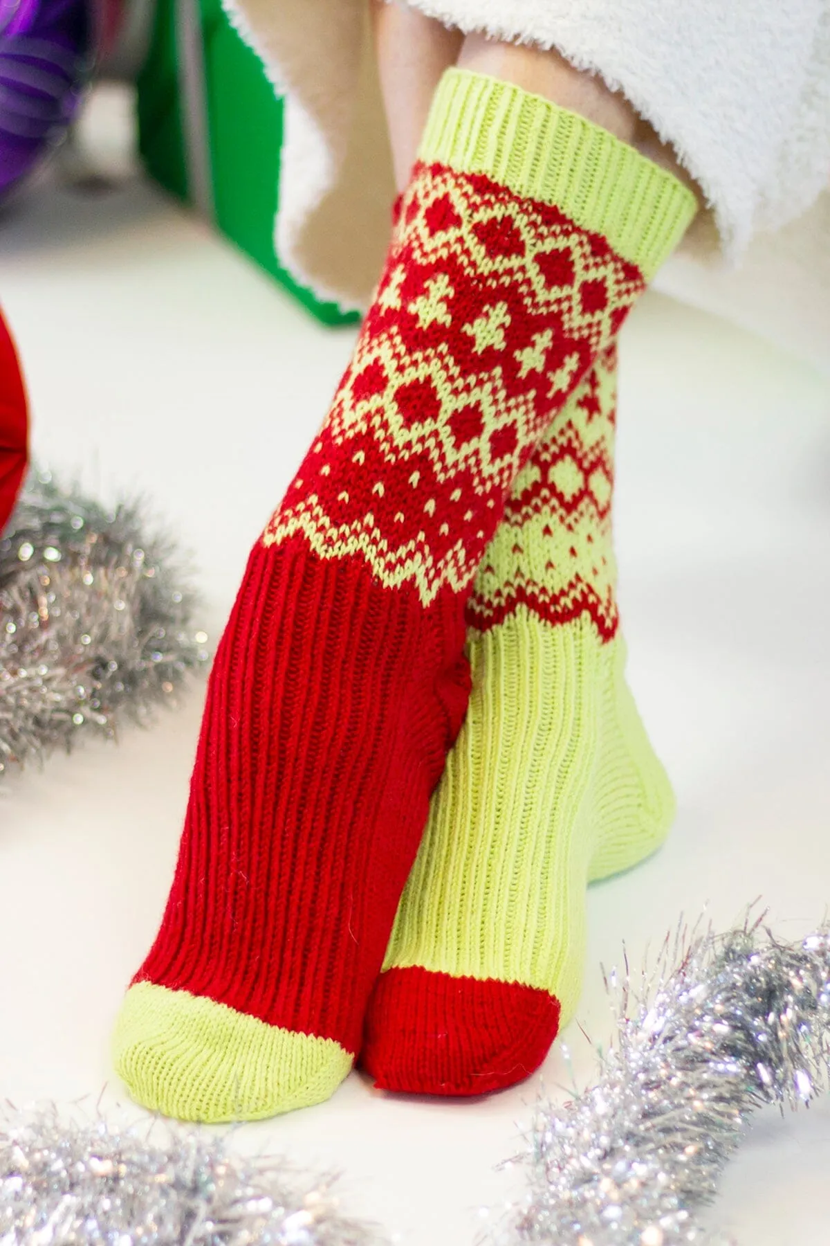 12 Days - 2022 - Holiday Elf Socks