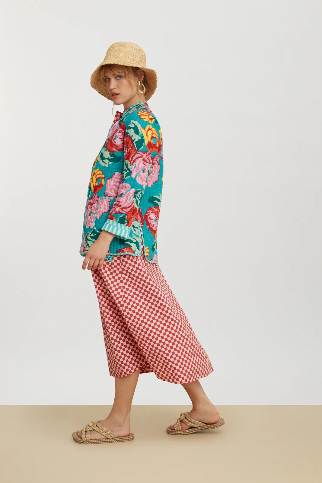 Blumen Dress in Peach