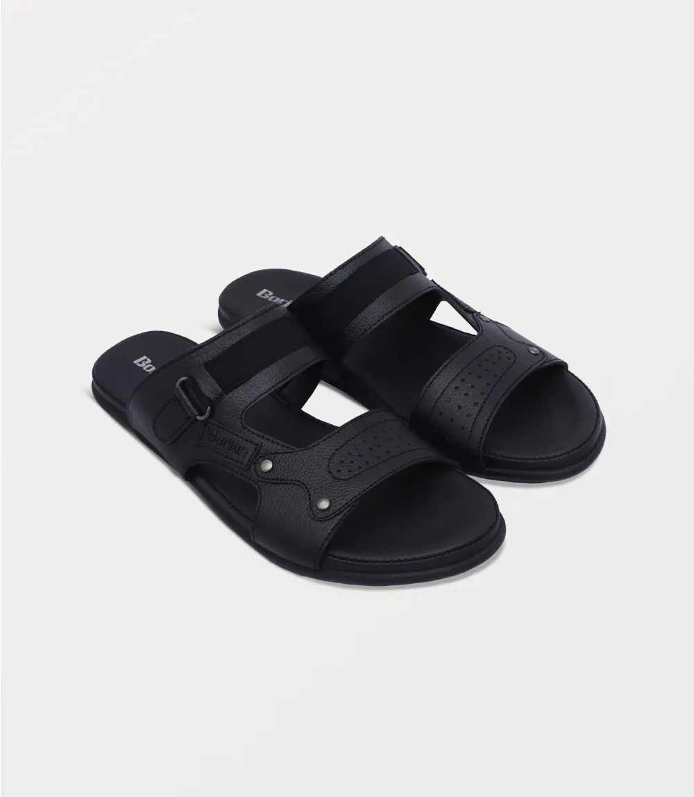BM6886-BLACK-Men Slipper