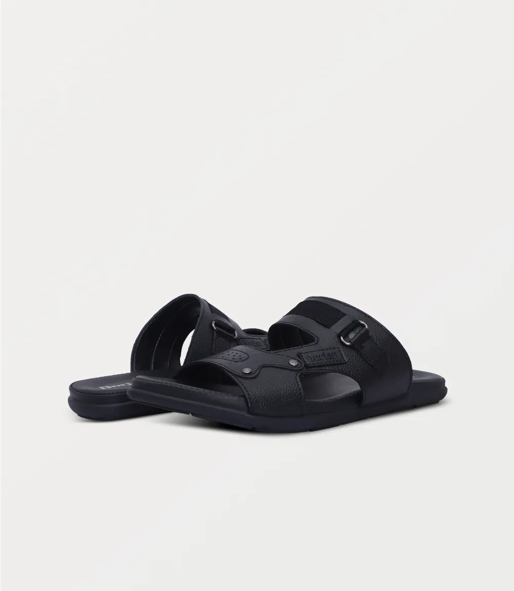 BM6886-BLACK-Men Slipper