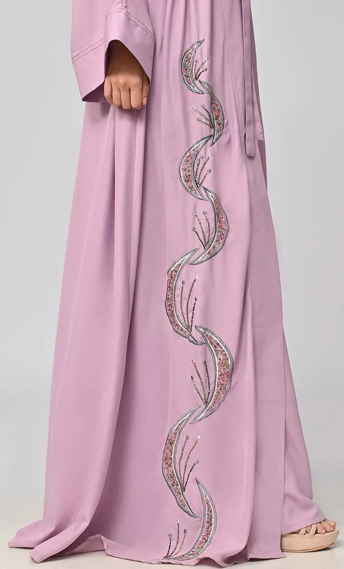 Buy Modest Islamic Embroidered Detailing Shrug\Bisht