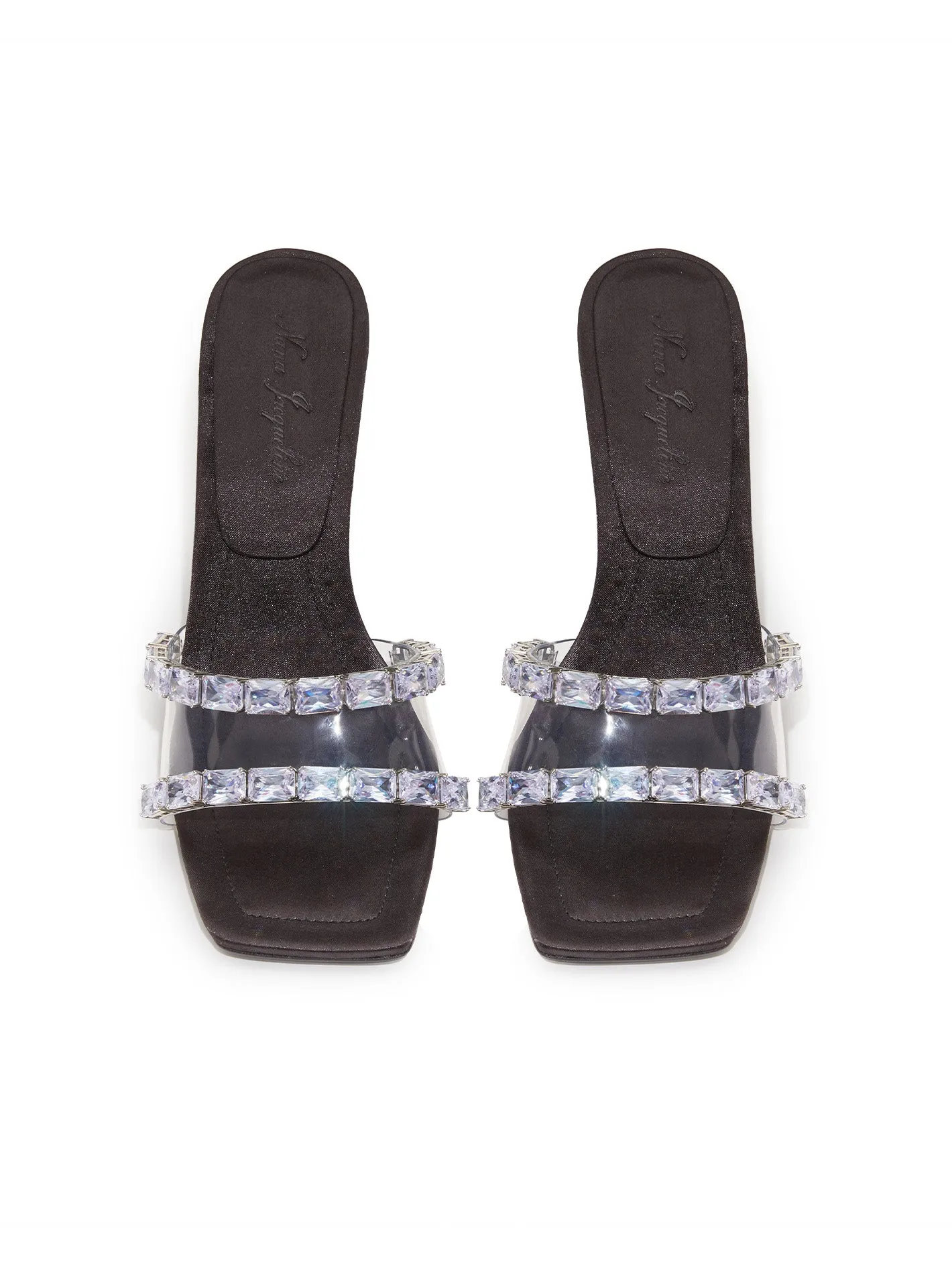 Cassandra Diamond Heels (Black) (Final Sale)