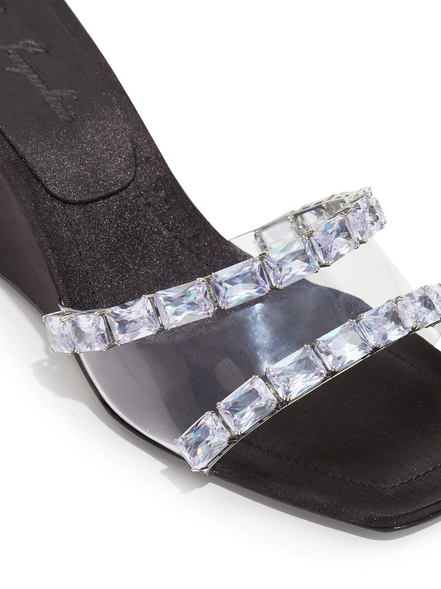 Cassandra Diamond Heels (Black) (Final Sale)