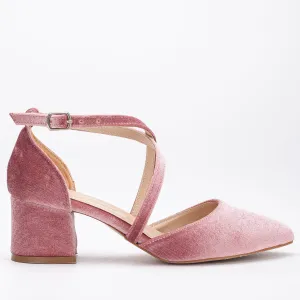 Dolly - Rose Velvet Shoes