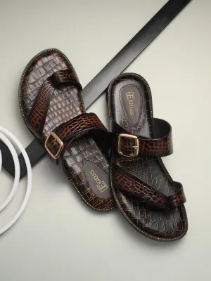 Egoss Ethnic Slippers For Men