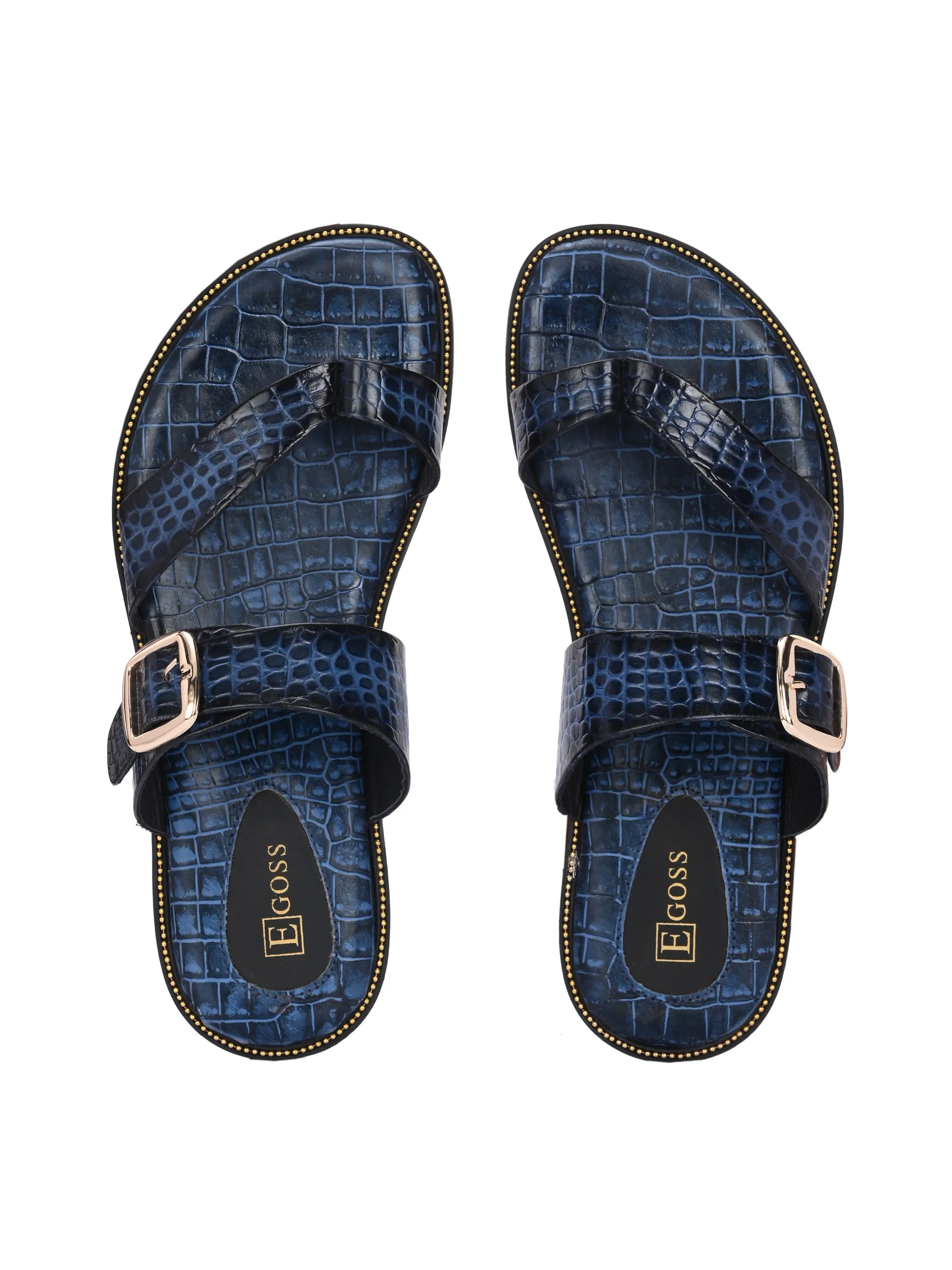 Egoss Ethnic Slippers For Men