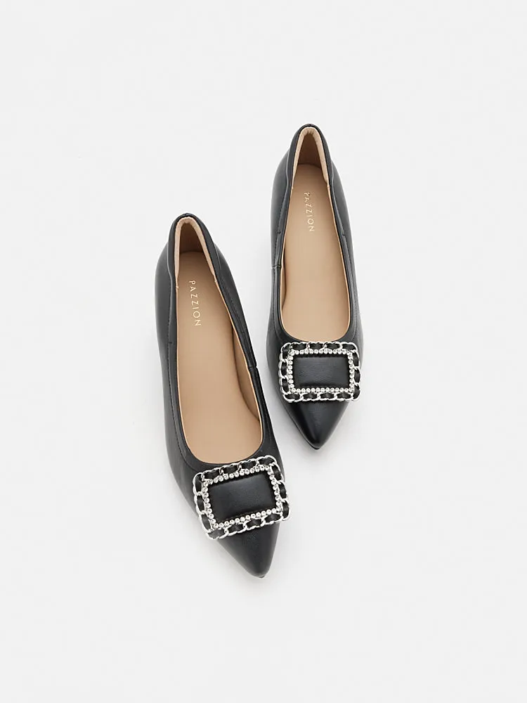 Eydis Chained Buckled Heels
