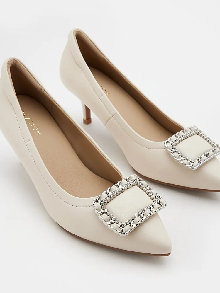 Eydis Chained Buckled Heels