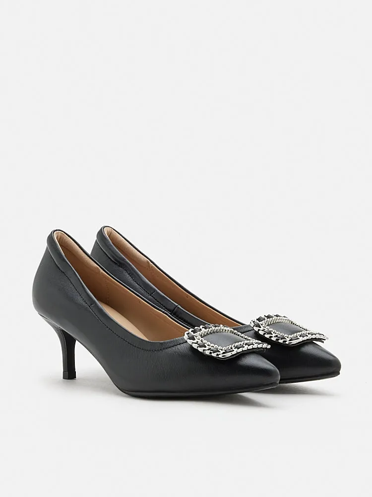 Eydis Chained Buckled Heels
