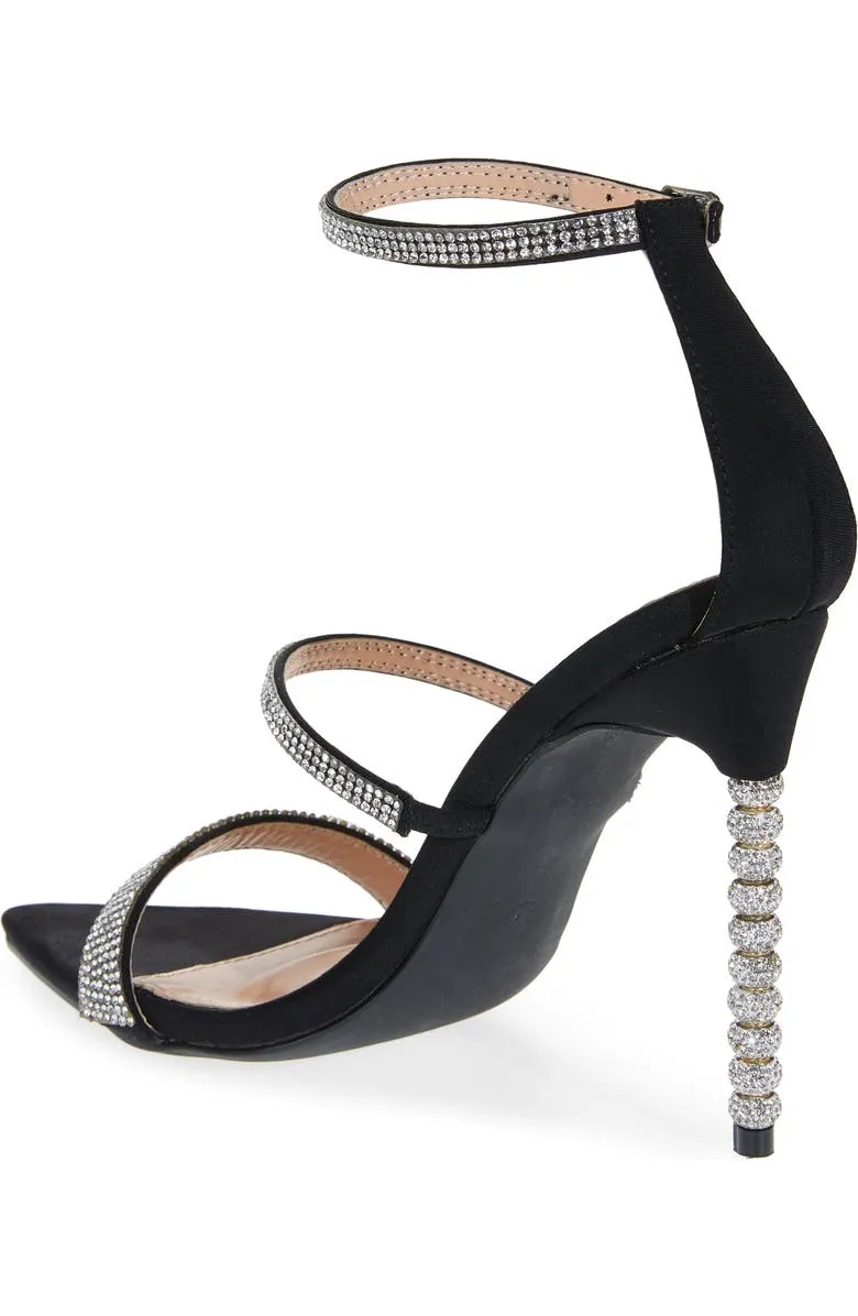 GALAXY BLACK STILETTO SANDAL