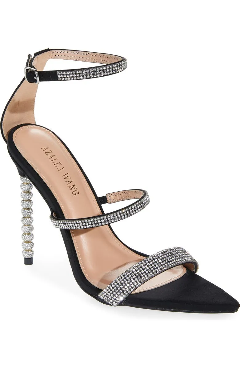 GALAXY BLACK STILETTO SANDAL