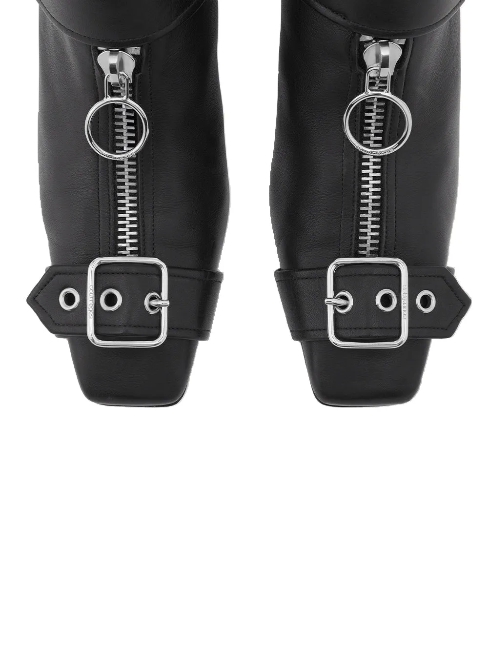 Gogo Leather Mules (Black)