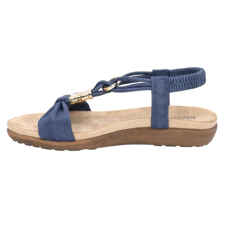 Lady Comfort Women's Brianna 03 Sandals- Blue