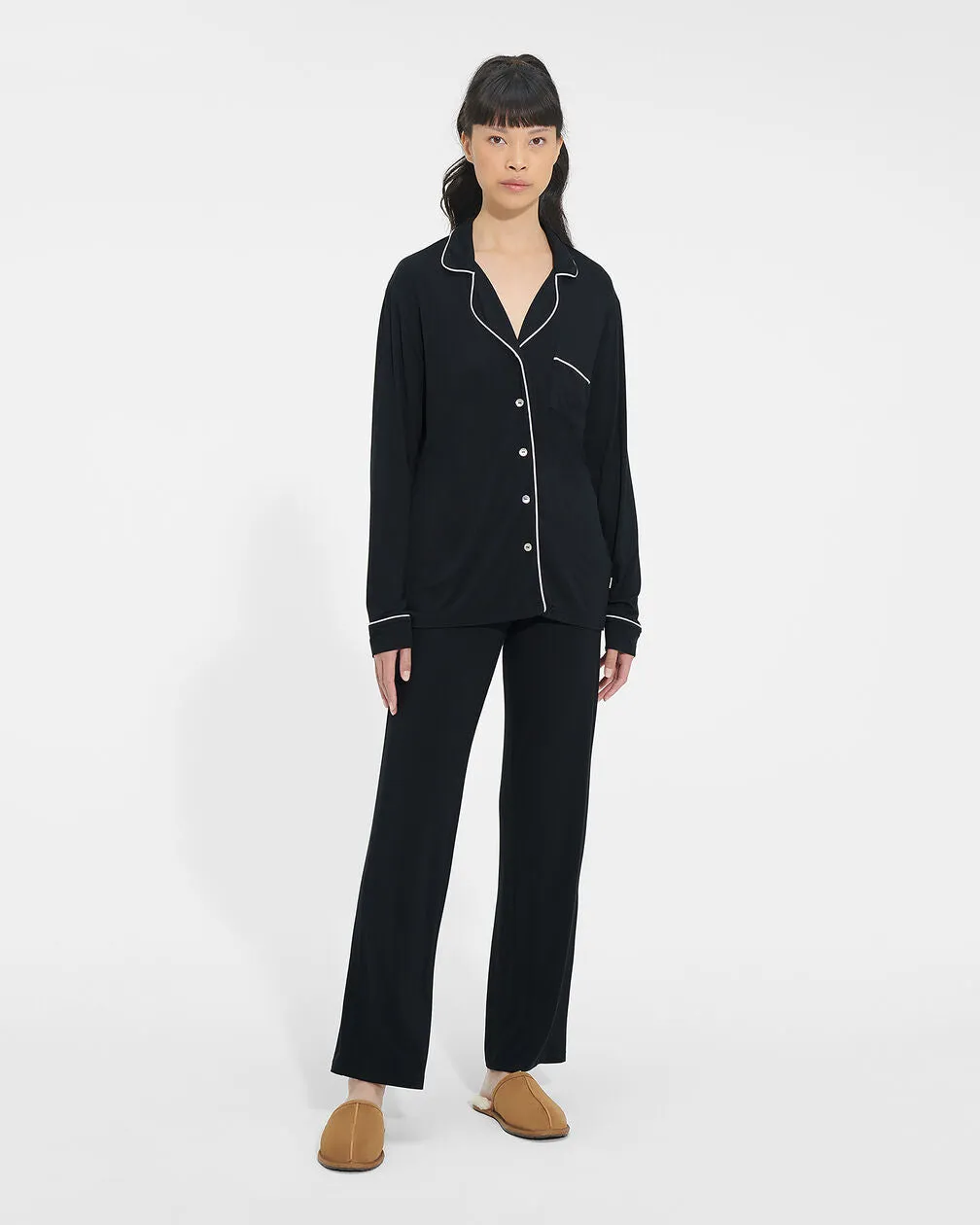 Lenon Pajama Set, Black