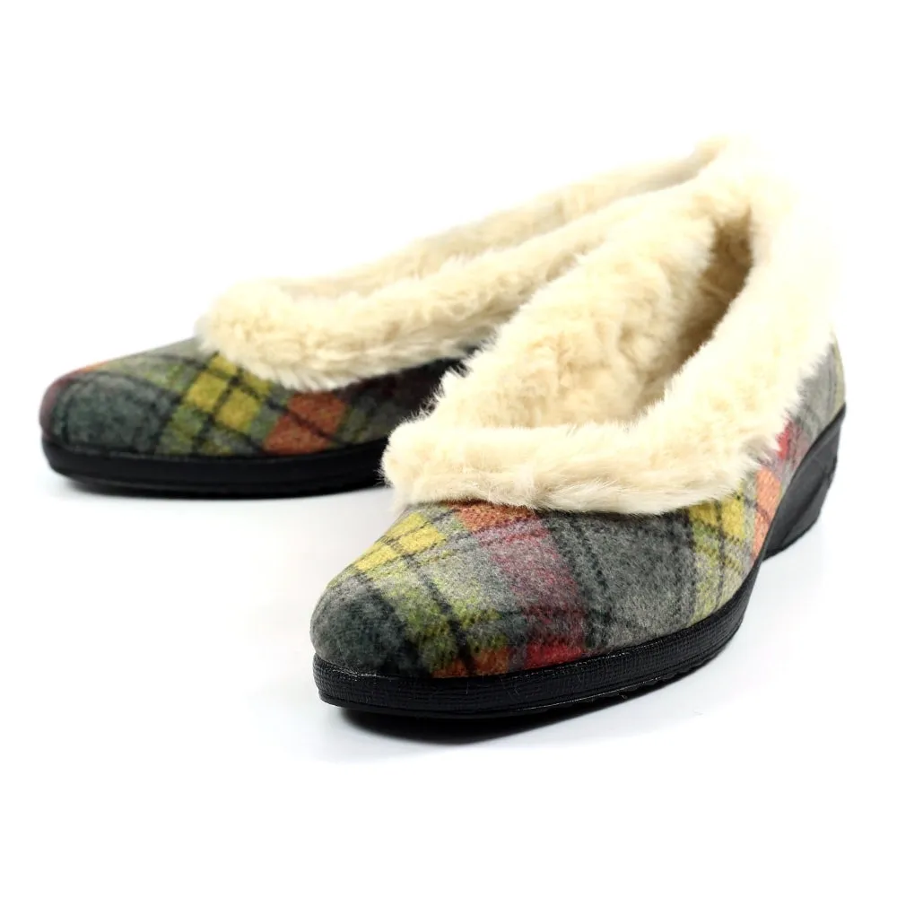Lunar Women's KLA209 Hoxton Slippers Grey