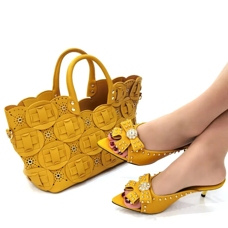 Matching Shoes and Bag Set for special occasion