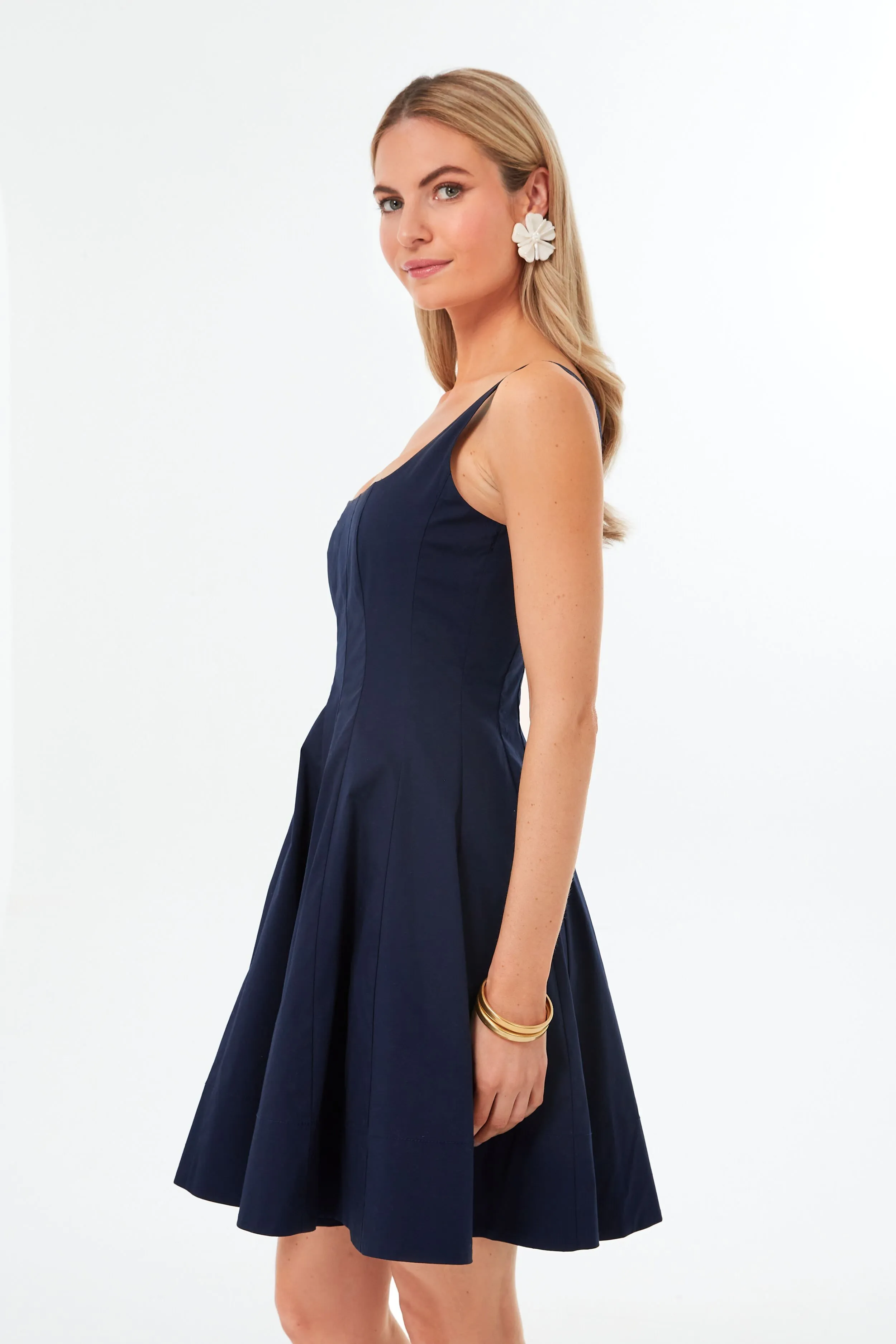 Navy Mini Wells Dress