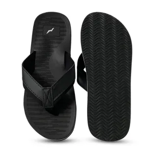 NORTY Men's Sandals for Beach, Casual, Outdoor & Indoor Flip Flop 11158 Black