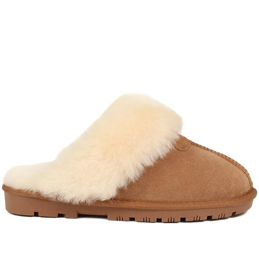 Sheepskin-Lined Slippers - DUO38001 / 324 670