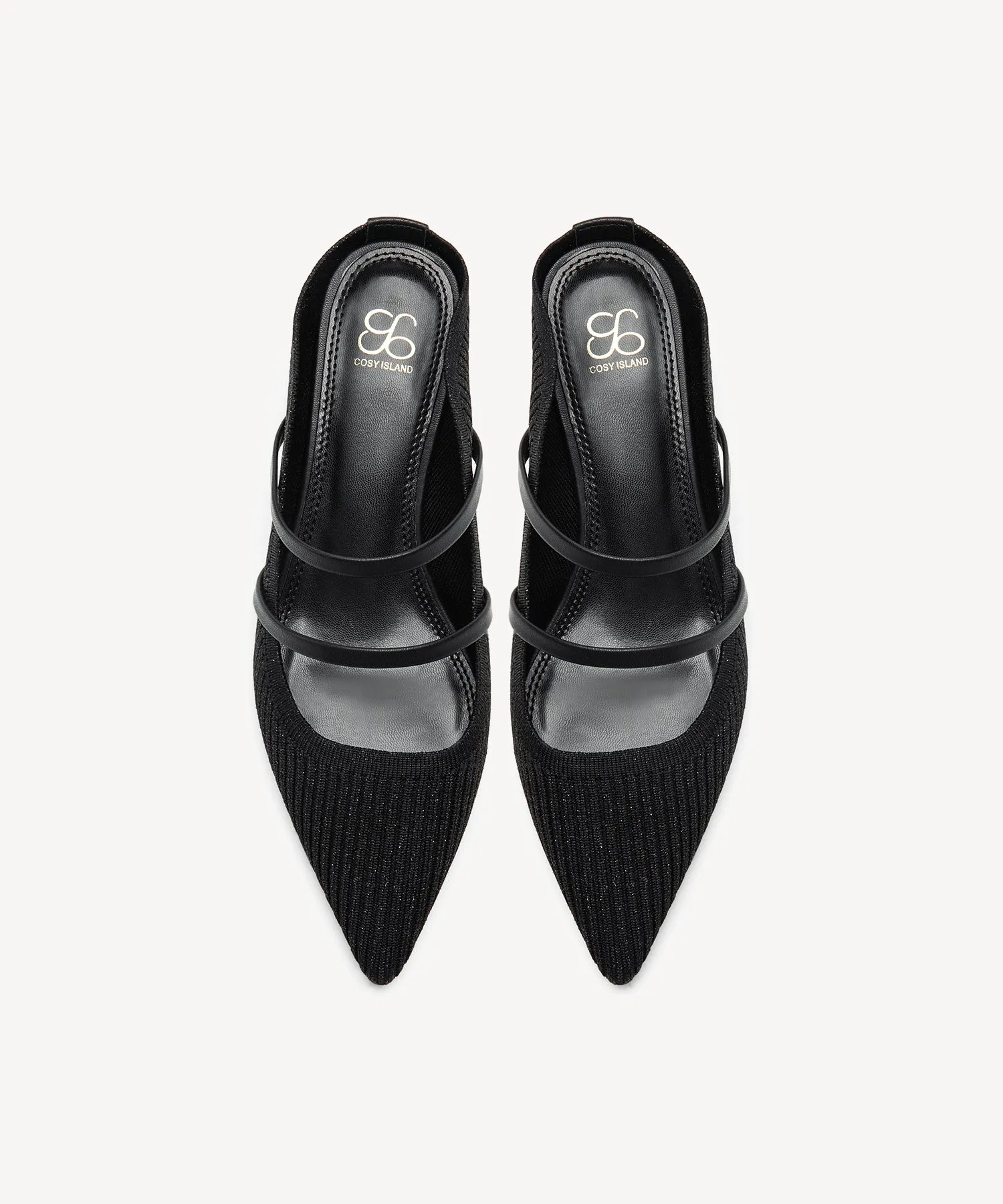 SoftWave Cut Out Block Heeled Mules