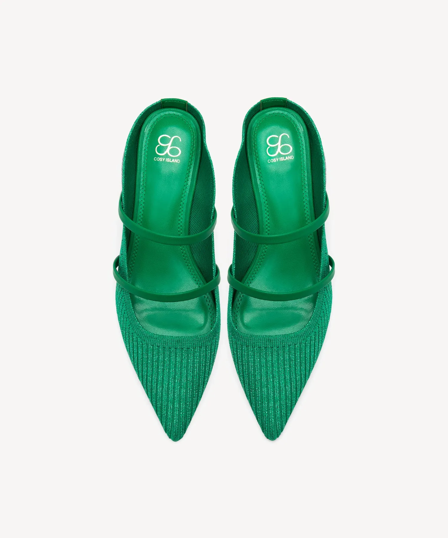 SoftWave Cut Out Block Heeled Mules