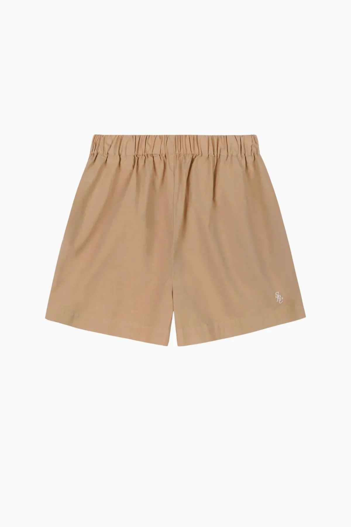 Sporty & Rich SRC Boxer Short - British Tan/ White