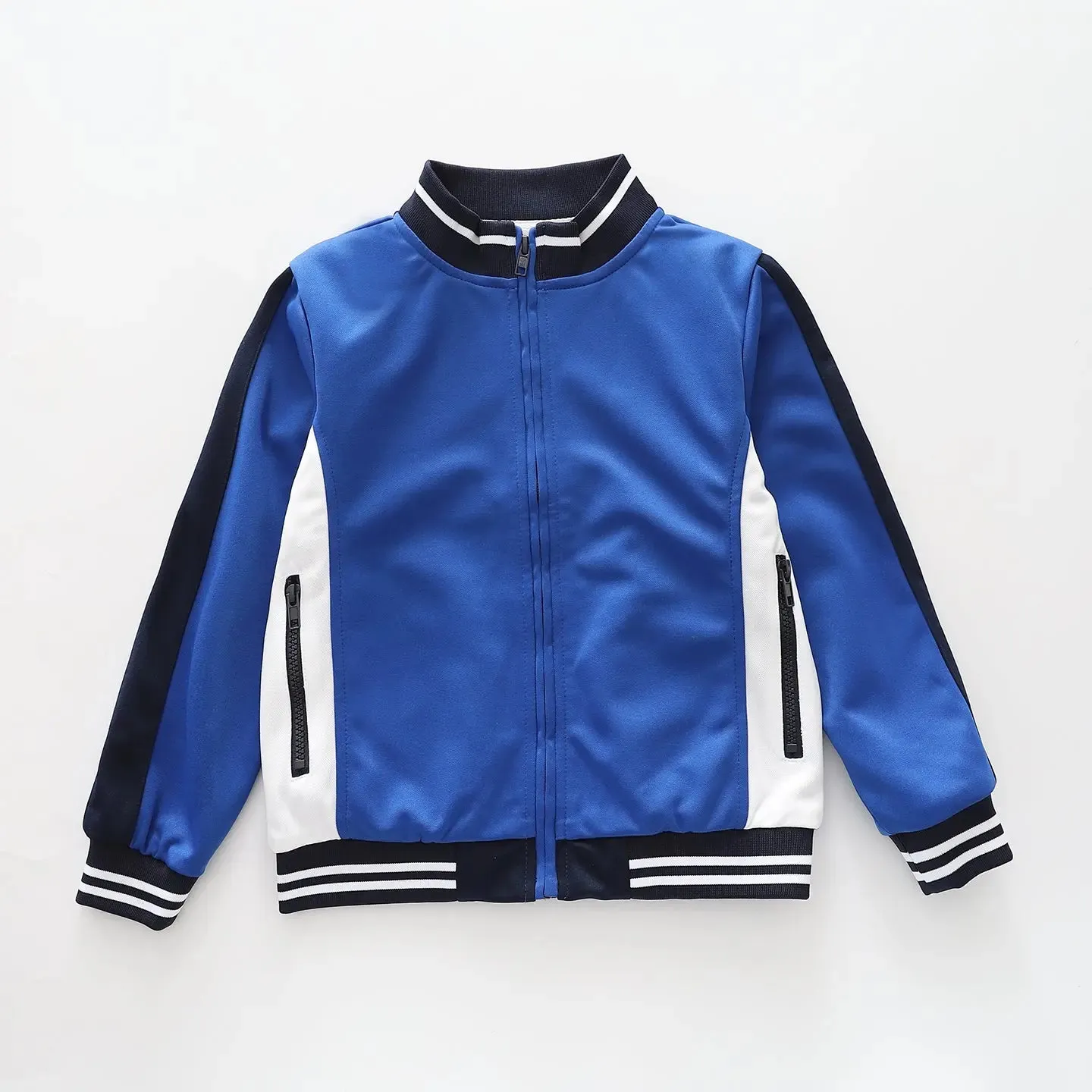 Sporty Blue Zip Jacket