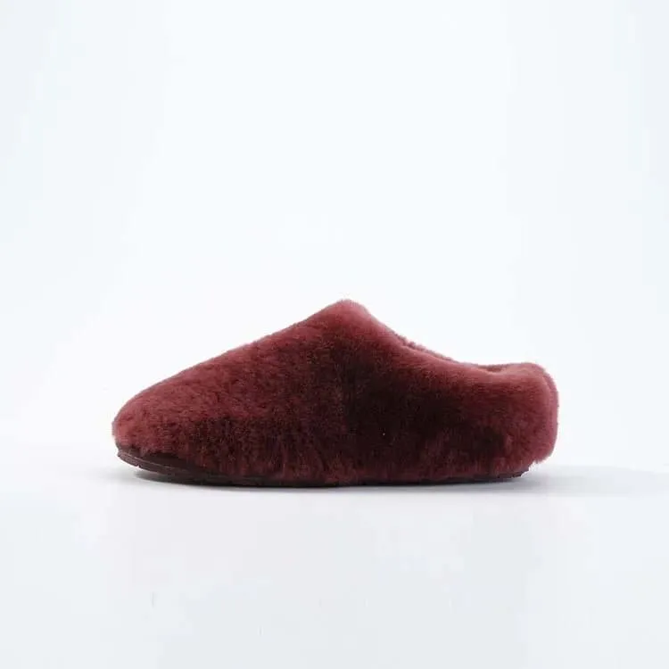 Top Quality Natural Sheepskin Fur Slippers - Genuine Wool Lining & Rubber Outsole
