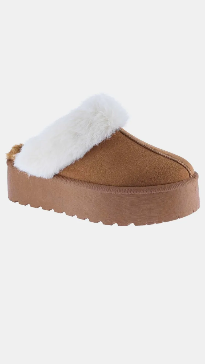 Weeboo Fur Trim Snow Slippers