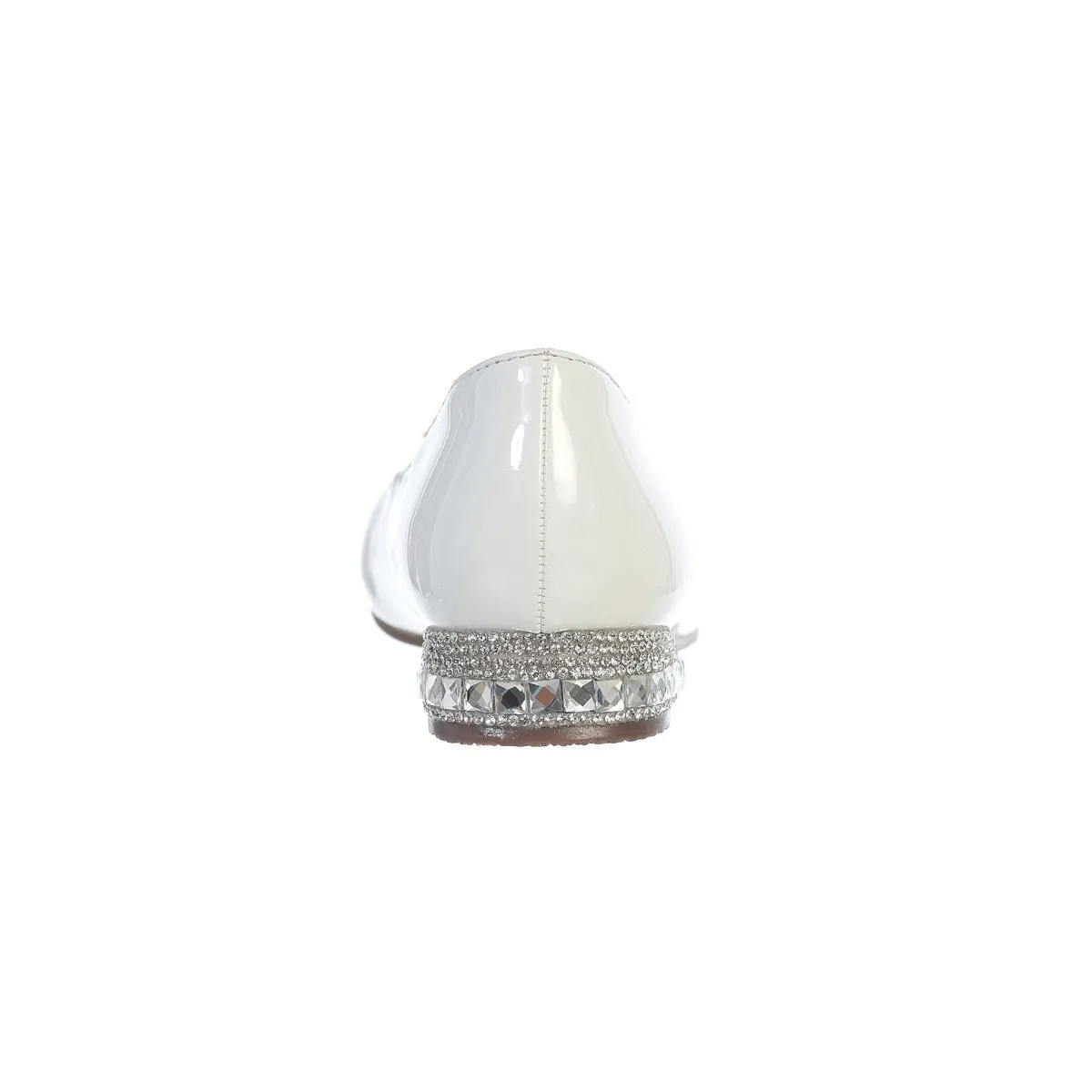 White Crystal Heel Shoe